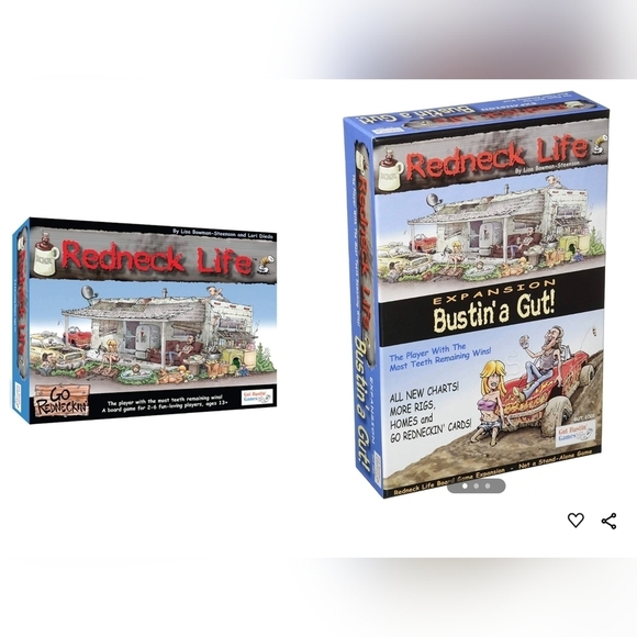 Redneck Life Board Game & bustin'a gut expansion pack, new sealed - Picture 1 of 15